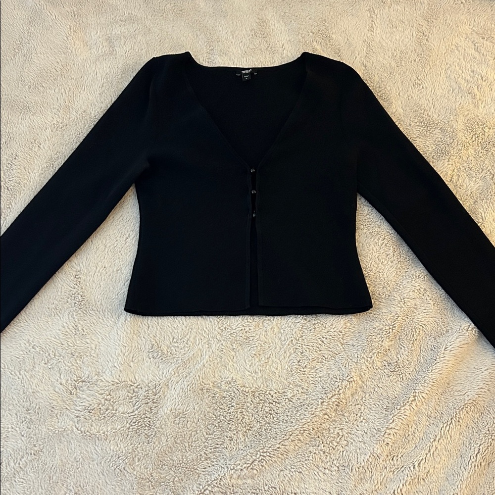 Express Black Women's Cardigan Sweater